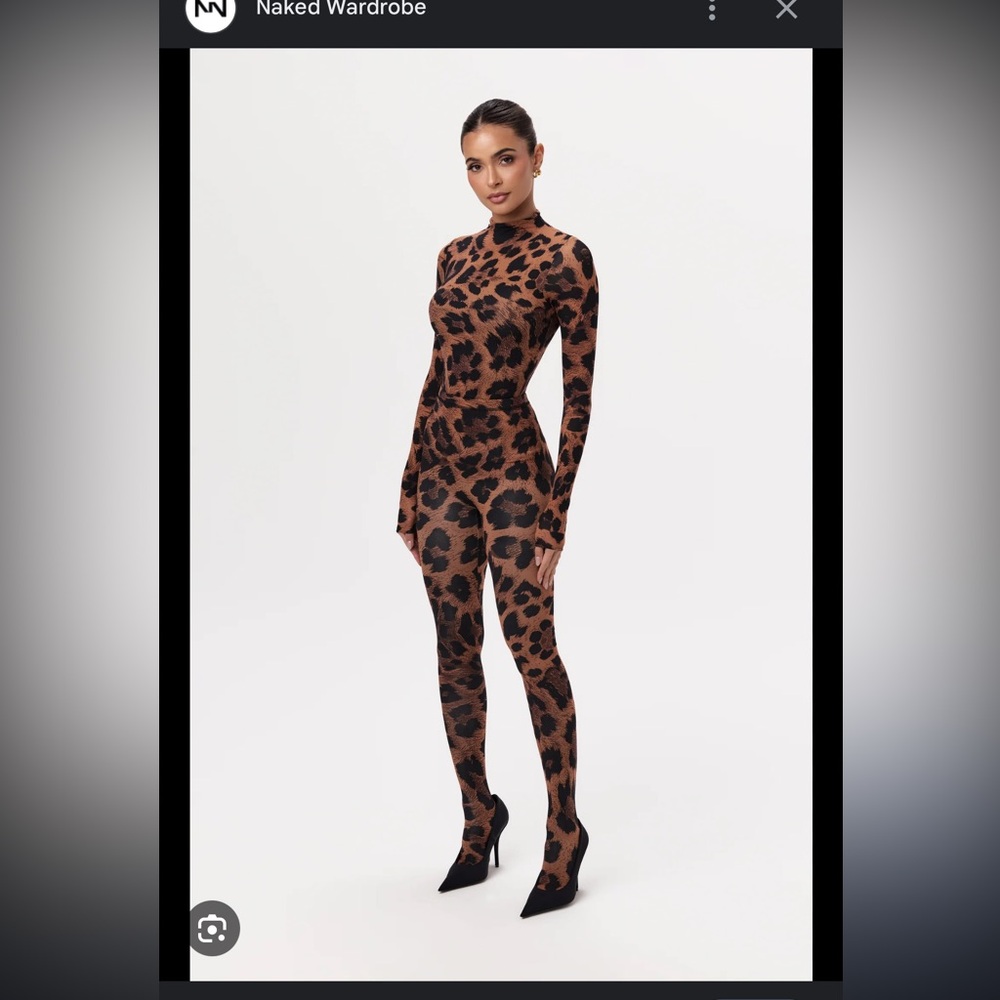 Naked wardrobe Animal print 2 piece set Worn only once and fits like a glove.